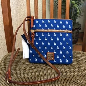 Dooney & Bourke Mlb Dodgers Double Zip Crossbody